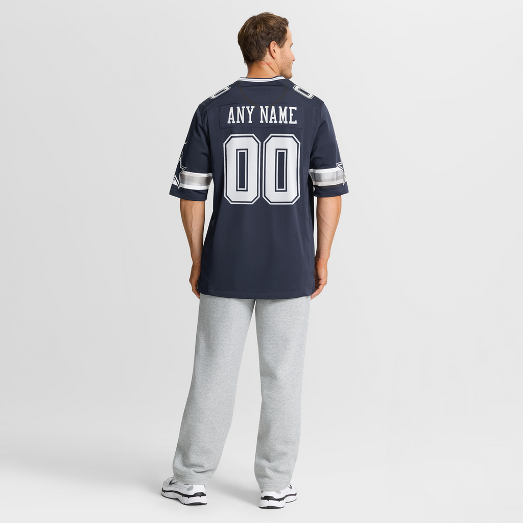 Dallas Cowboys Nike Navy Custom Game Jersey product image 16, provided for visual reference and product detail review