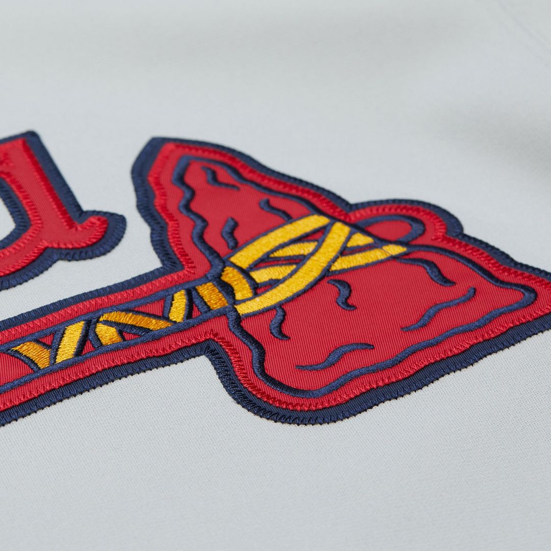 Atlanta Braves Fred McGriff Mitchell & Ness Gray 1995 Throwback Authentic Jersey product image 8, provided for visual