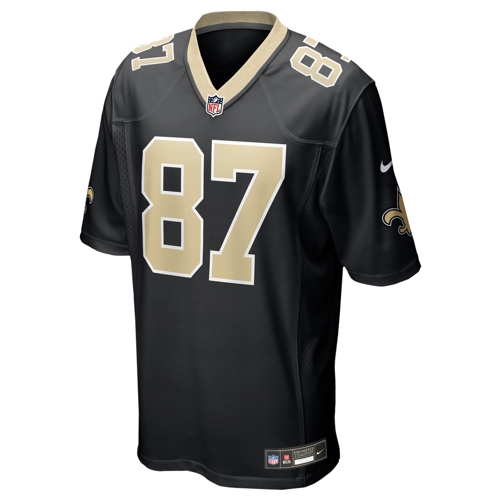 New Orleans Saints Joe Horn Nike Black Game Retired Player Jersey product image 2, provided for visual reference and product