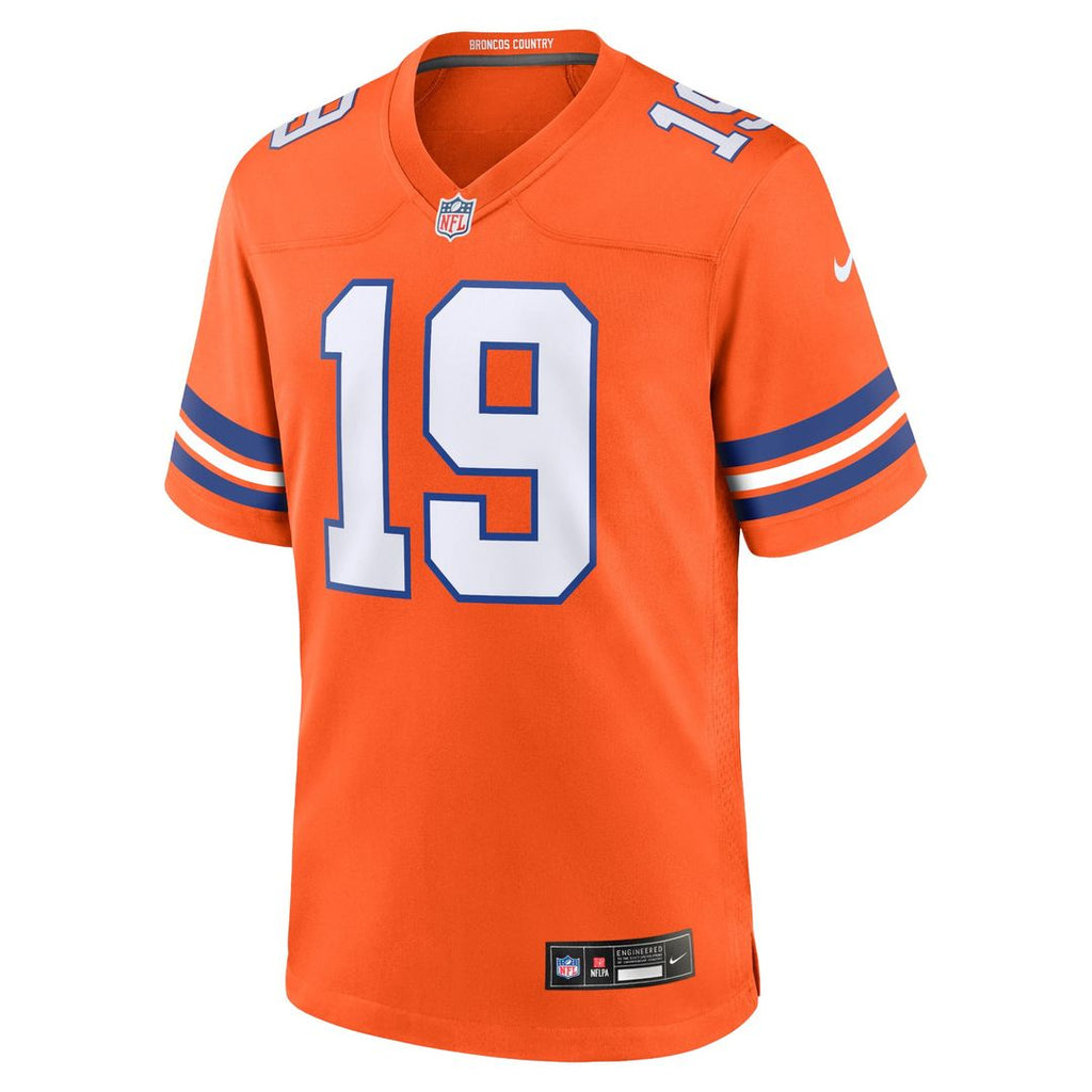 Denver Broncos Marvin Mims Jr Nike Orange Mile High Collection 1977 Throwback Player Game Jersey product image 2, provided