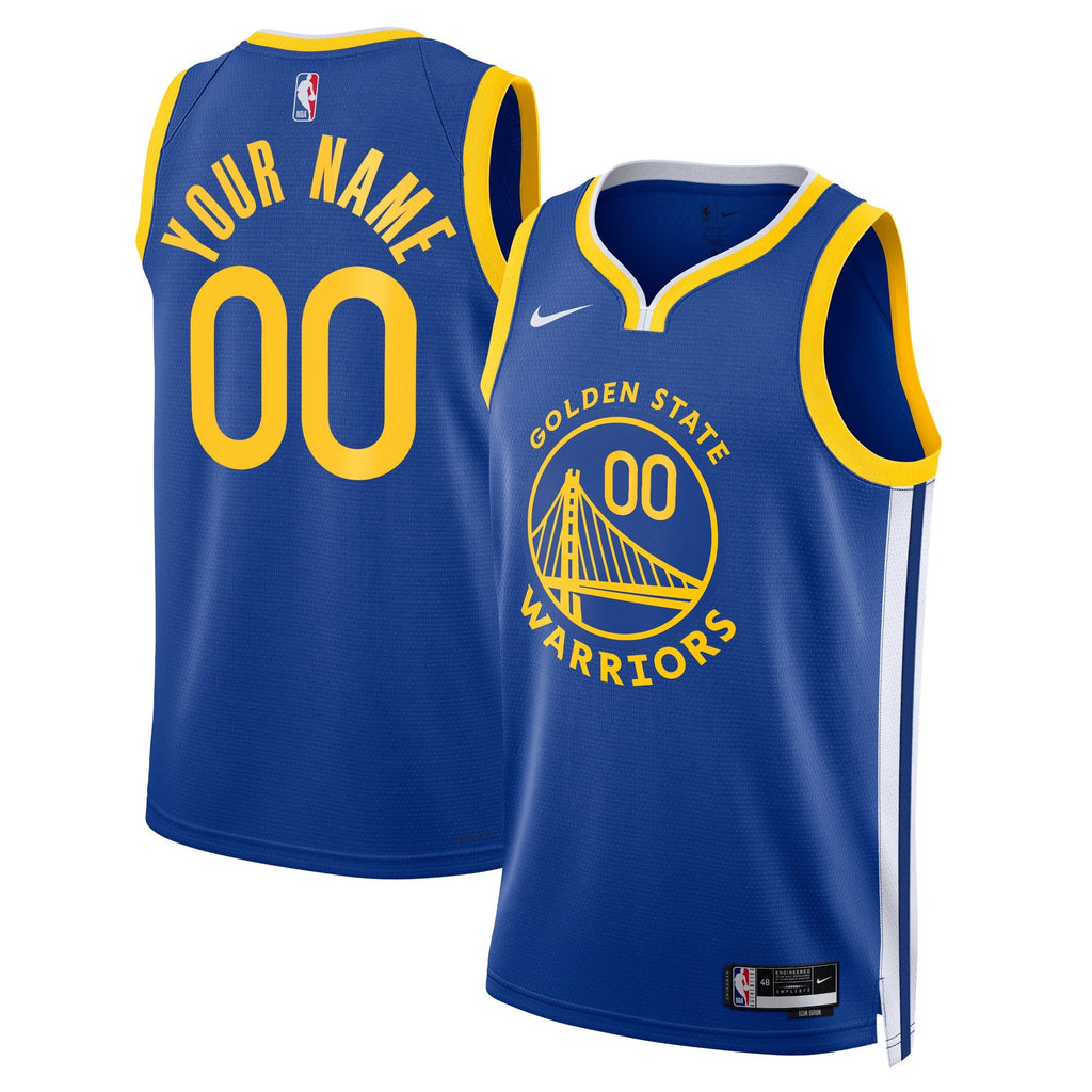 Golden State Warriors Nike Icon Swingman Jersey - Custom - Unisex product image 1, provided for visual reference and product