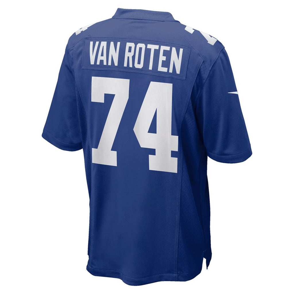 New York Giants Greg Van Roten Nike Royal Team Game Jersey product image 3, provided for visual reference and product detail