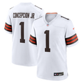 Cleveland Browns KC Concepcion Jr. Nike White Game Jersey product image 1, provided for visual reference and product detail