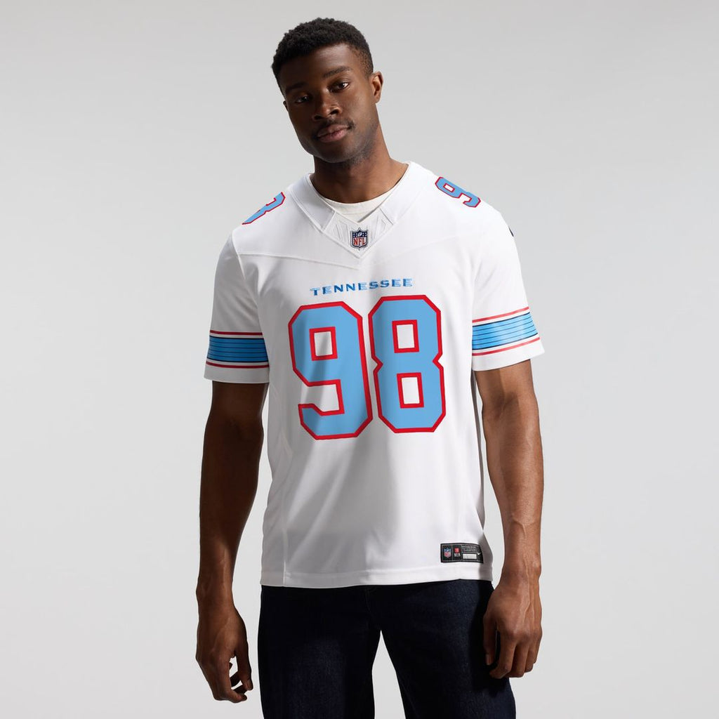 Tennessee Titans Jeffery Simmons Nike Light Blue Team Vapor F.U.S.E. Stitched Limited Jersey product image 30, provided for