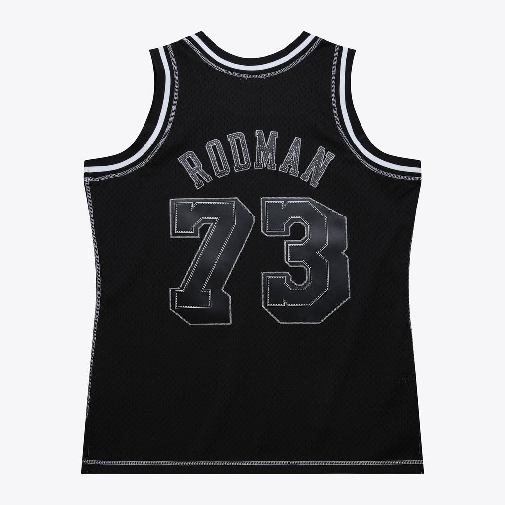Los Angeles Lakers Mitchell & Ness Dennis Rodman 1998 Contrast 2K Swingman Jersey - Black product image 4, provided for