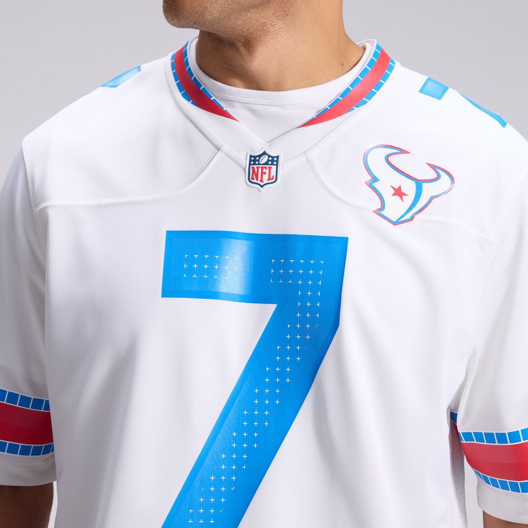 Houston Texans C.J. Stroud Nike White 2026 Rivalries Collection Game Jersey product image 8, provided for visual reference
