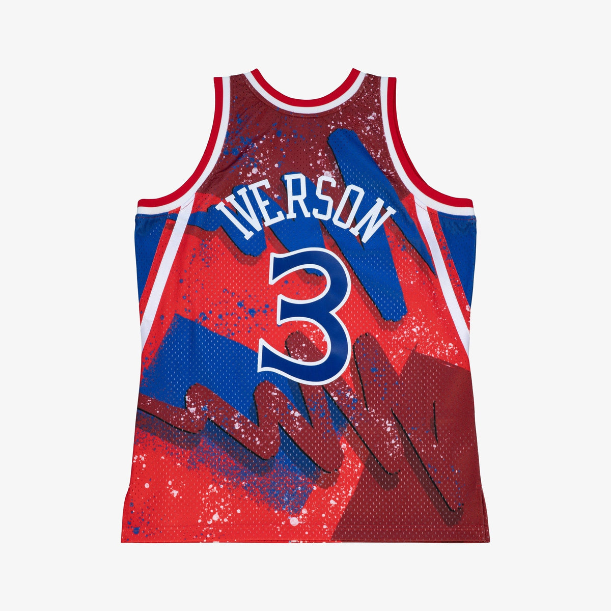 Philadelphia 76ers Mitchell & Ness Allen Iverson 1996 Hyper Hoops Swingman Jersey - Scarlet product image 4, provided for