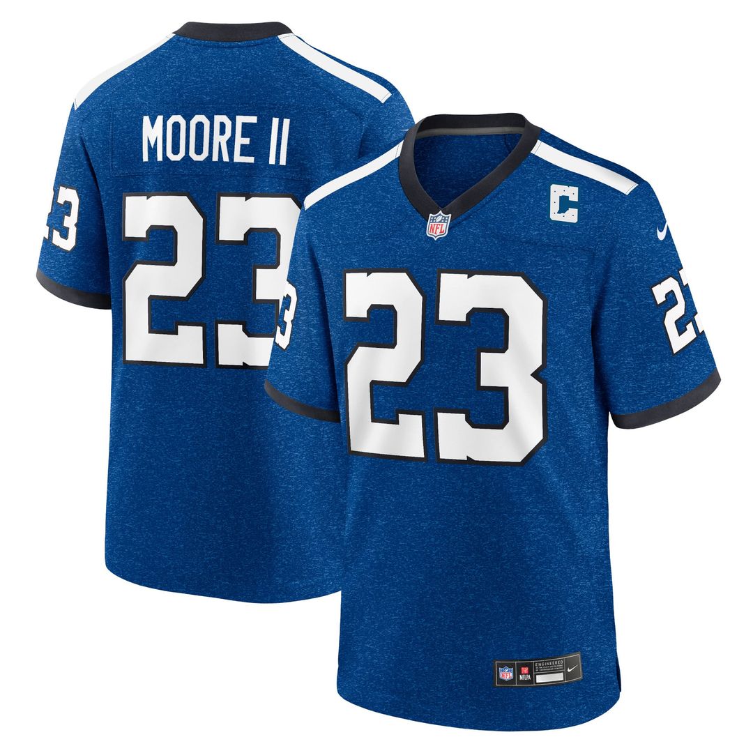 Indianapolis Colts Kenny Moore II Nike Royal Indiana Nights Alternate Game Jersey product image 1, provided for visual