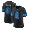 Detroit Lions Jahmyr Gibbs Nike Black 2nd Alternate Game Player Jersey product image 1, provided for visual reference and