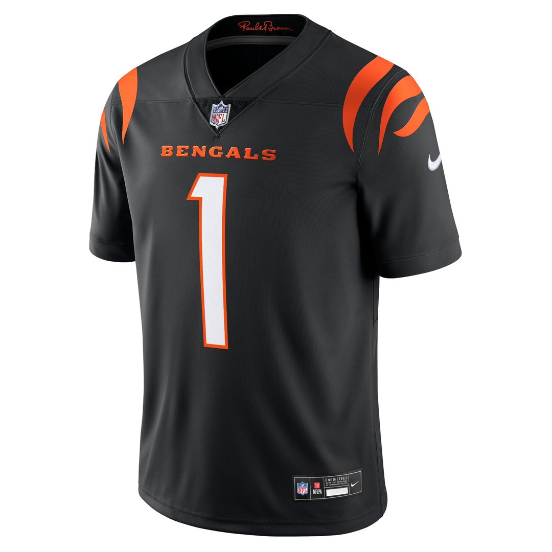 Cincinnati Bengals Ja'Marr Chase Nike Black Vapor Untouchable Limited Jersey product image 2, provided for visual reference