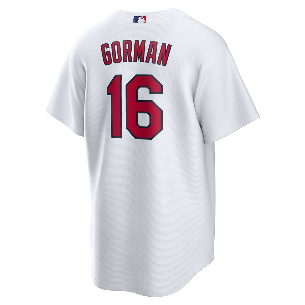 St. Louis Cardinals Nolan Gorman Nike White Home Replica Jersey product image 3, provided for visual reference and product