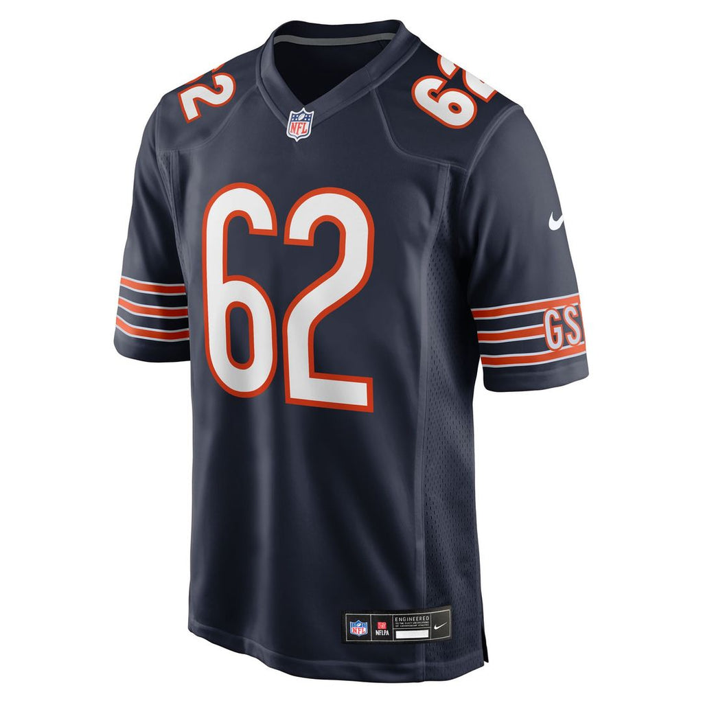 Chicago Bears Joe Thuney Nike Navy Team Game Jersey product image 2, provided for visual reference and product detail review