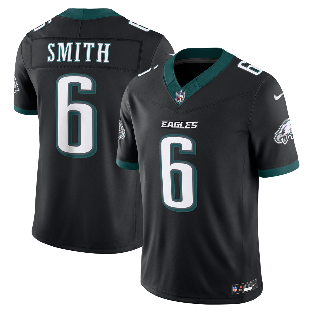 Philadelphia Eagles DeVonta Smith Nike Black Alternate Vapor F.U.S.E. Stitched Limited Jersey product image 4, provided for