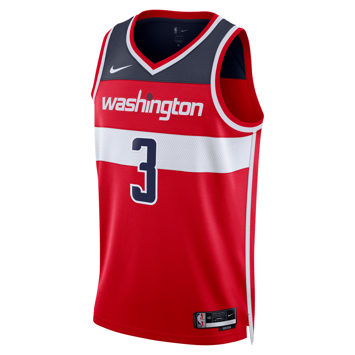 Washington Wizards Nike Icon Edition Swingman Jersey - Red product image 3