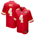 Kansas City Chiefs Rashee Rice Nike Red Game Jersey product image 1, provided for visual reference and product detail review