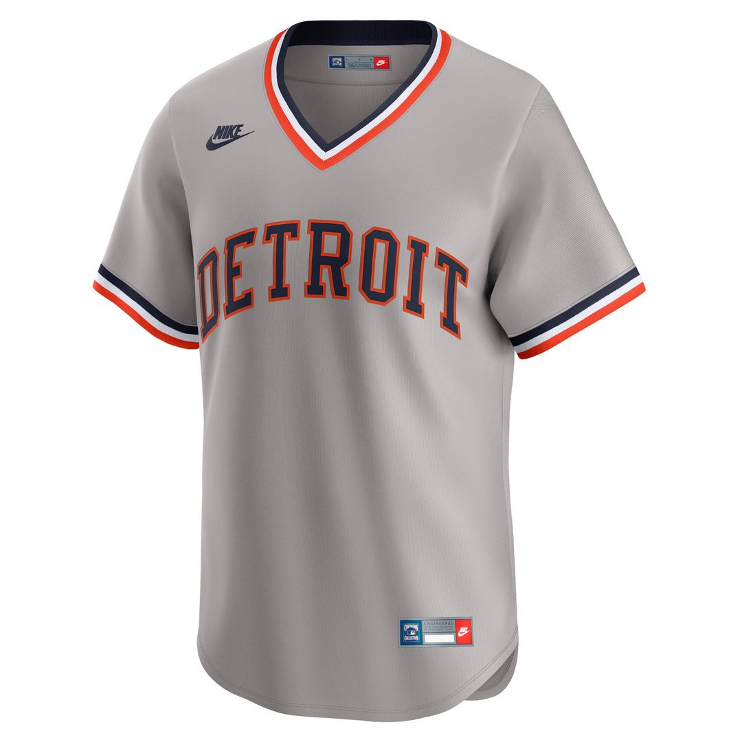 Detroit Tigers Alan Trammell Nike Gray Cooperstown Collection Limited Jersey product image 2, provided for visual reference