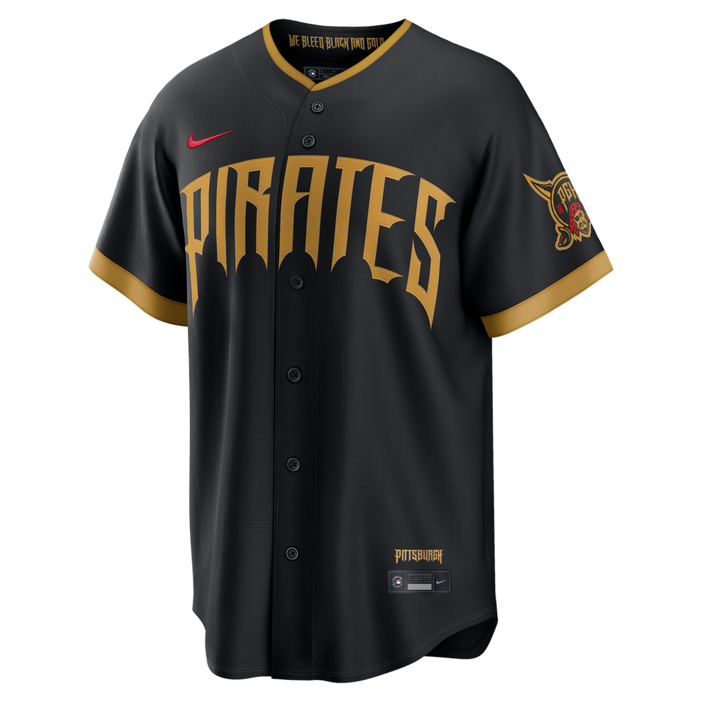 Pittsburgh Pirates Konnor Griffin Nike Black 2026 City Connect Stadium Jersey product image 2, provided for visual reference
