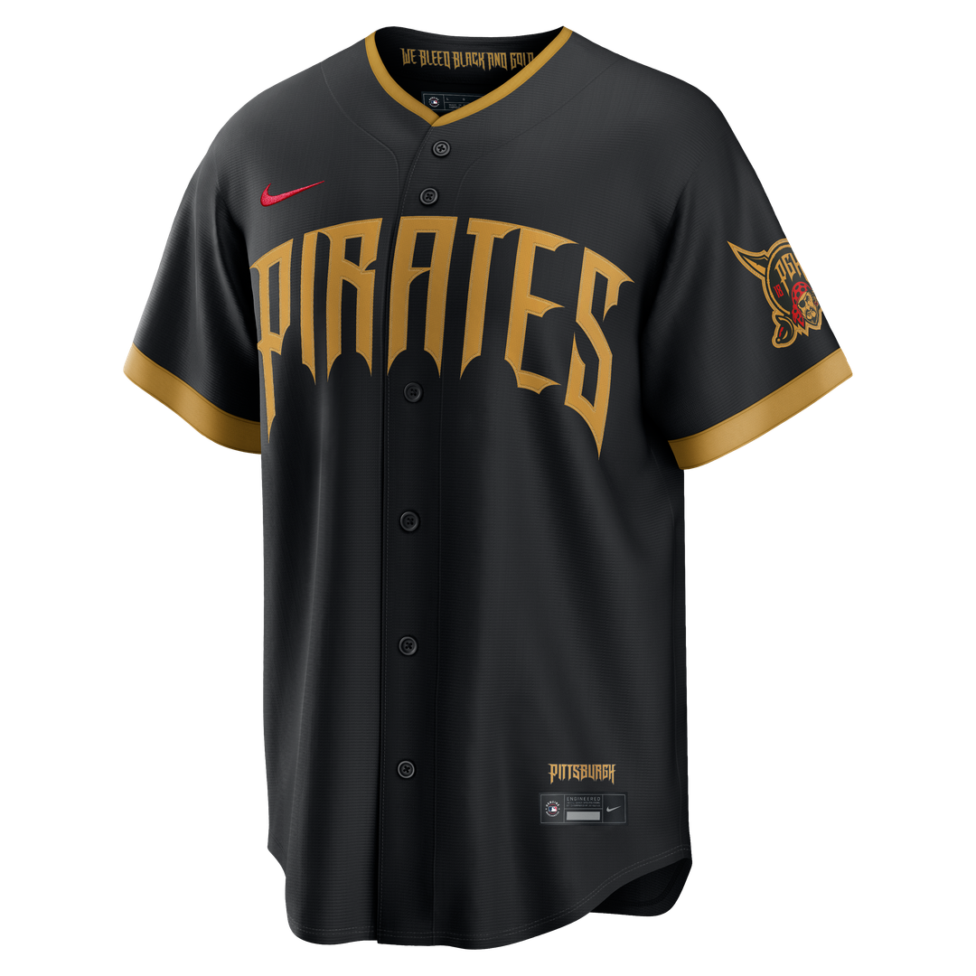 Pittsburgh Pirates Konnor Griffin Nike Black 2026 City Connect Stadium Jersey product image 2, provided for visual reference