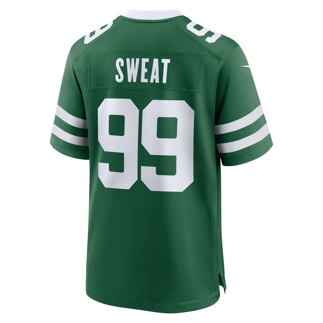 New York Jets T'Vondre Sweat Nike Legacy Green Team Game Jersey product image 3, provided for visual reference and product