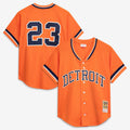 Detroit Tigers Kirk Gibson Mitchell & Ness Orange Cooperstown Collection Mesh Batting Practice Button-Up Jersey product