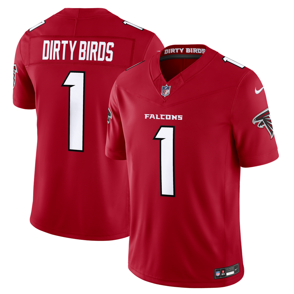 Atlanta Falcons Dirty Birds Nike Red Team Vapor F.U.S.E. Stitched Limited Jersey product image 1, provided for visual