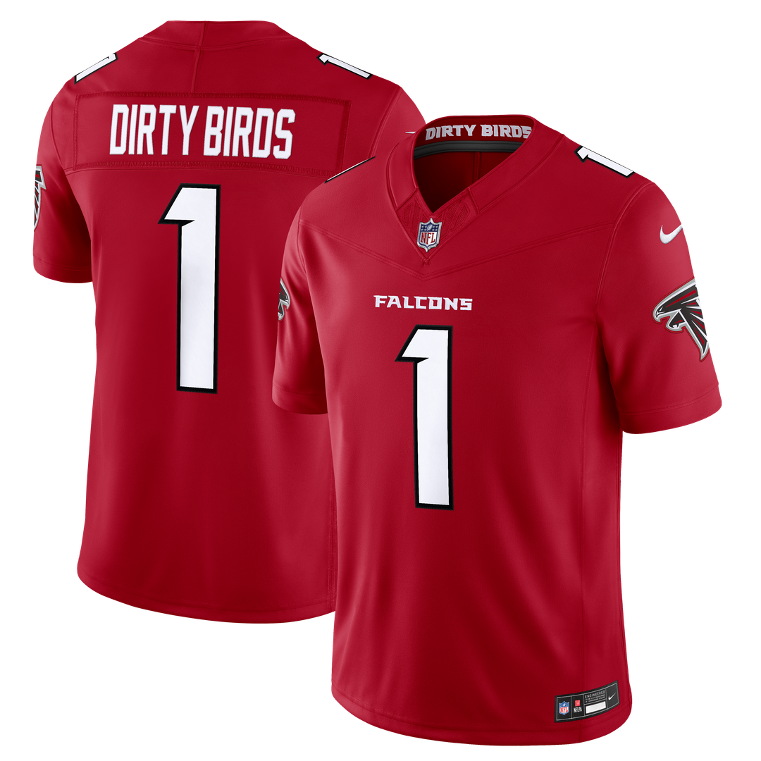 Atlanta Falcons Dirty Birds Nike Red Team Vapor F.U.S.E. Stitched Limited Jersey product image 1, provided for visual