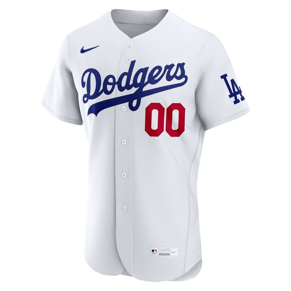Los Angeles Dodgers Nike White Home Authentic Custom Jersey product image 2, provided for visual reference and product