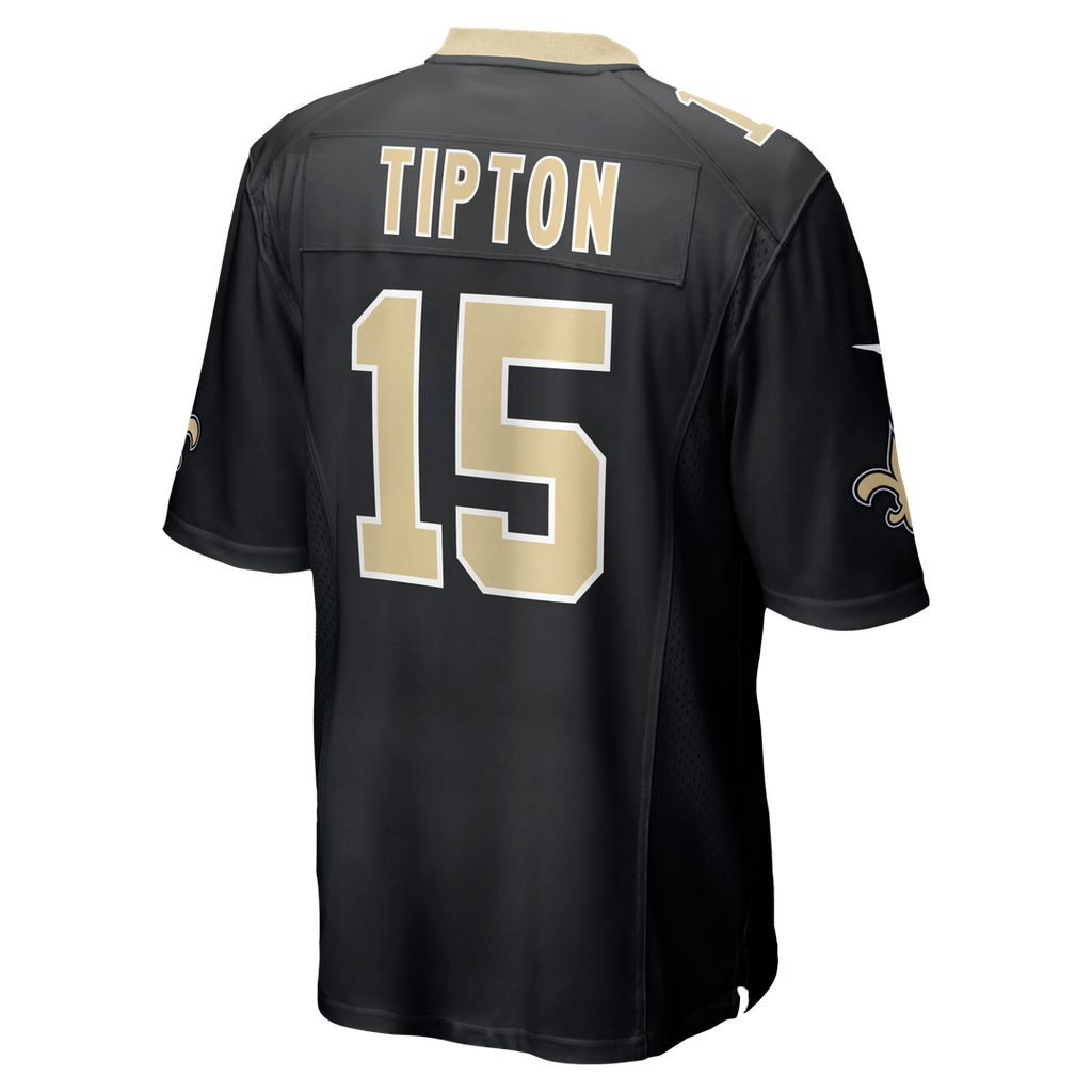 New Orleans Saints Mason Tipton Nike Black Team Game Jersey product image 3, provided for visual reference and product