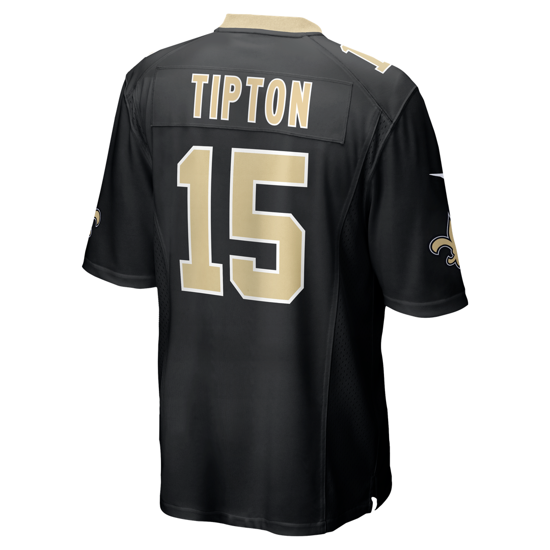 New Orleans Saints Mason Tipton Nike Black Team Game Jersey product image 3, provided for visual reference and product