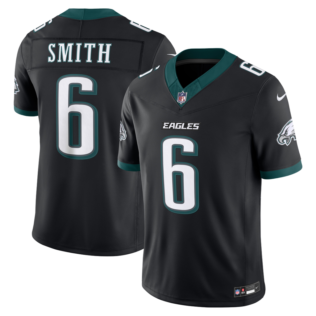 Philadelphia Eagles DeVonta Smith Nike Black Alternate Vapor F.U.S.E. Stitched Limited Jersey product image 1, provided for