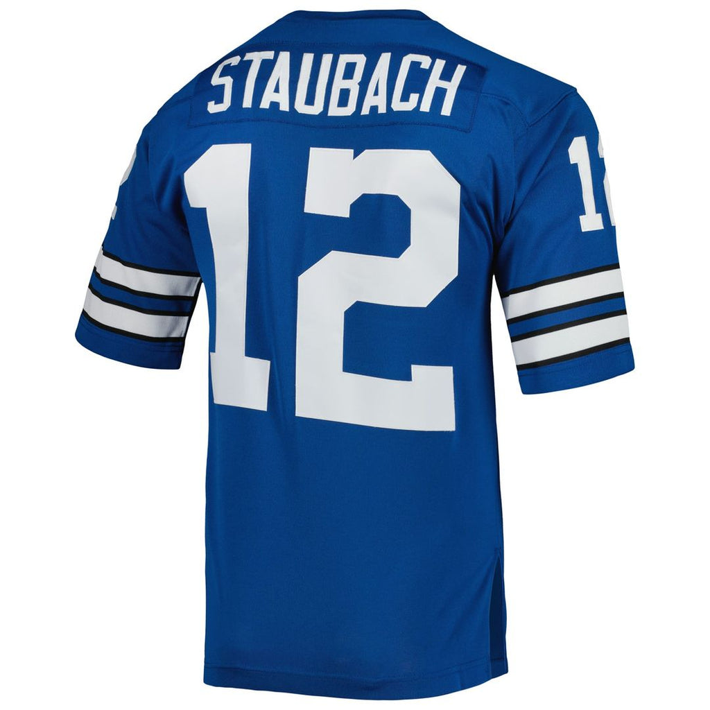 Dallas Cowboys 1971 Roger Staubach Mitchell & Ness Royal Authentic Throwback Retired Player Jersey product image 2, provided