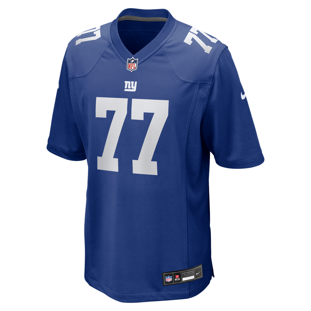 New York Giants Daniel Faalele Nike Royal Team Game Jersey product image 4, provided for visual reference and product detail