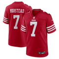 San Francisco 49ers Thomas Morstead Nike Scarlet Team Game Jersey product image 1, provided for visual reference and product