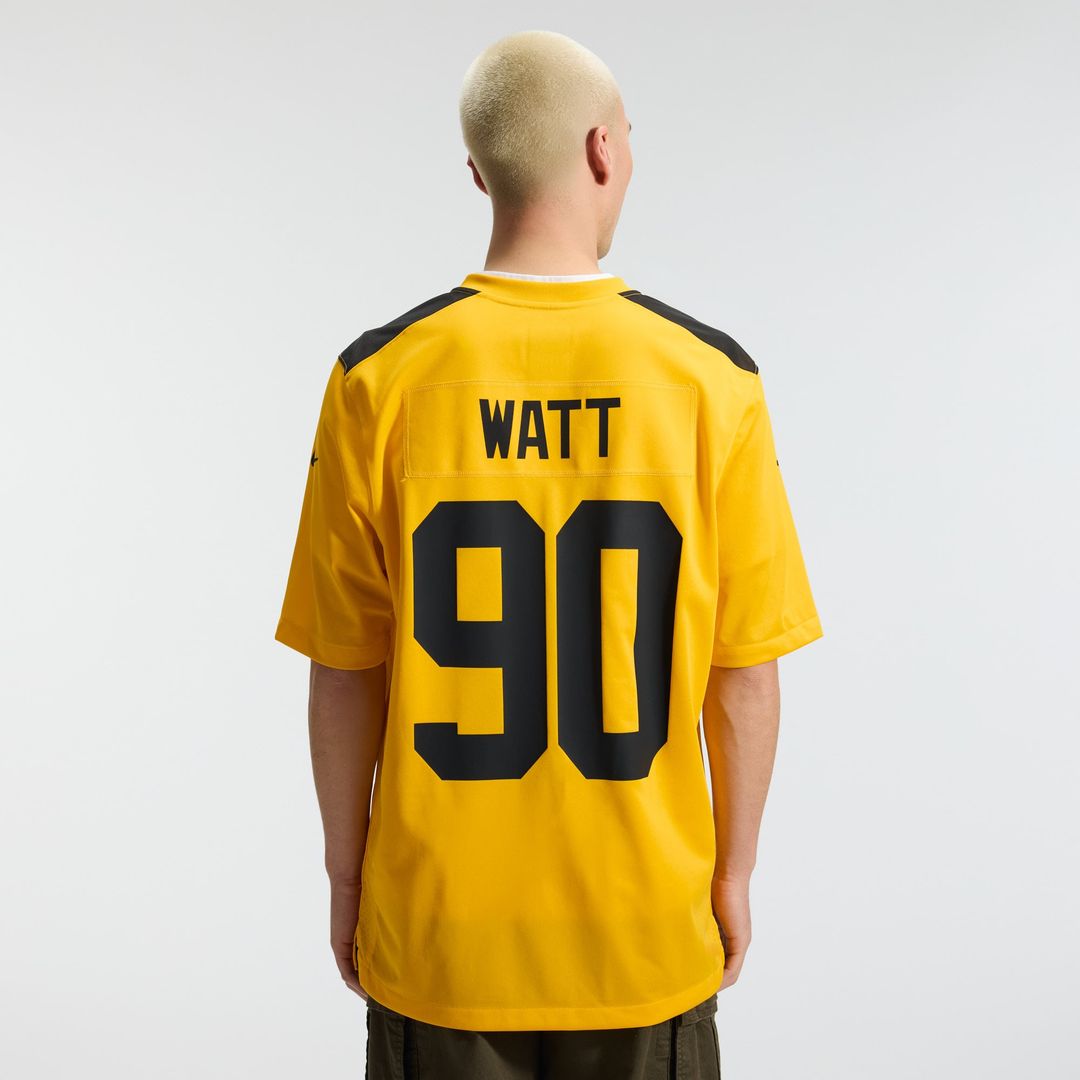 Pittsburgh Steelers T.J. Watt Nike Black Game Jersey product image 19, provided for visual reference and product detail