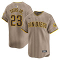 San Diego Padres Fernando Tatis Jr. Nike Tan Alternate Limited Player Jersey product image 1, provided for visual reference