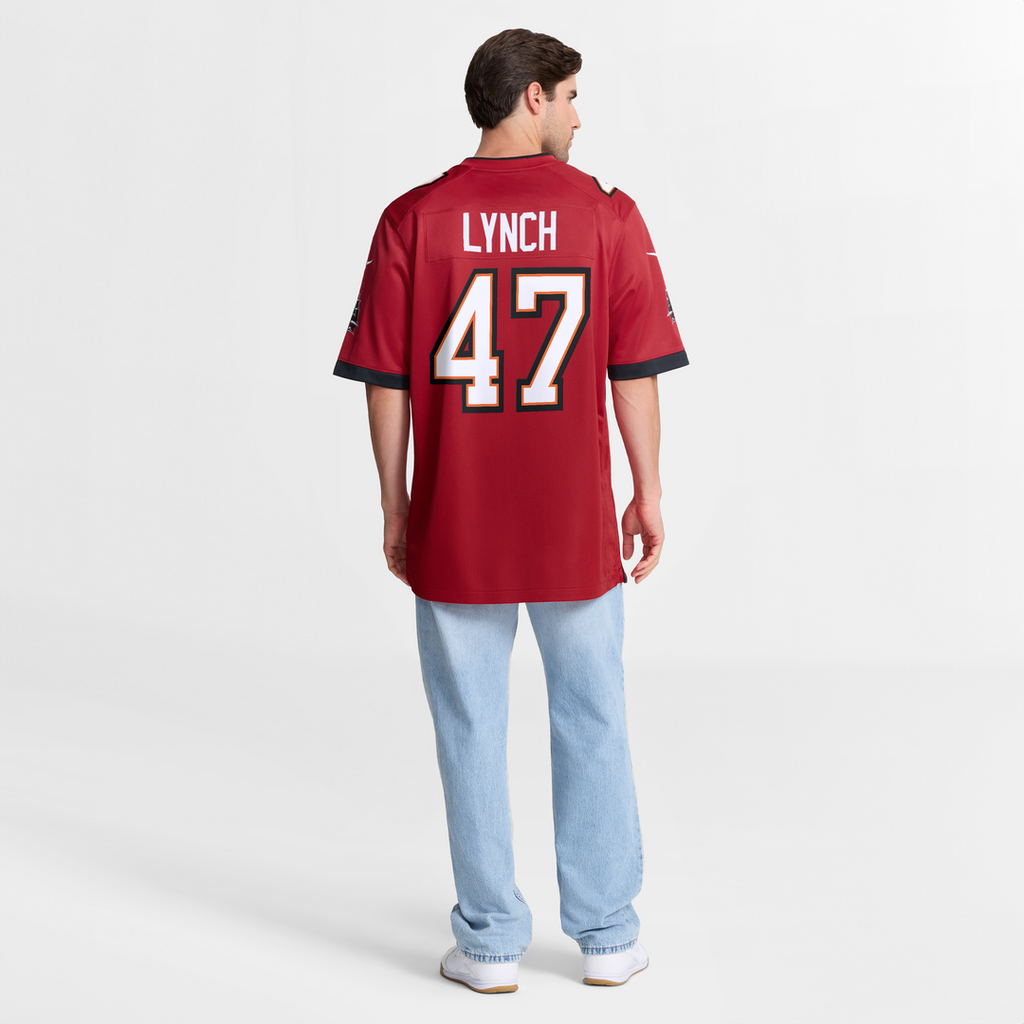 Tampa Bay Buccaneers John Lynch Nike Red Game Retired Player Jersey product image 8, provided for visual reference and