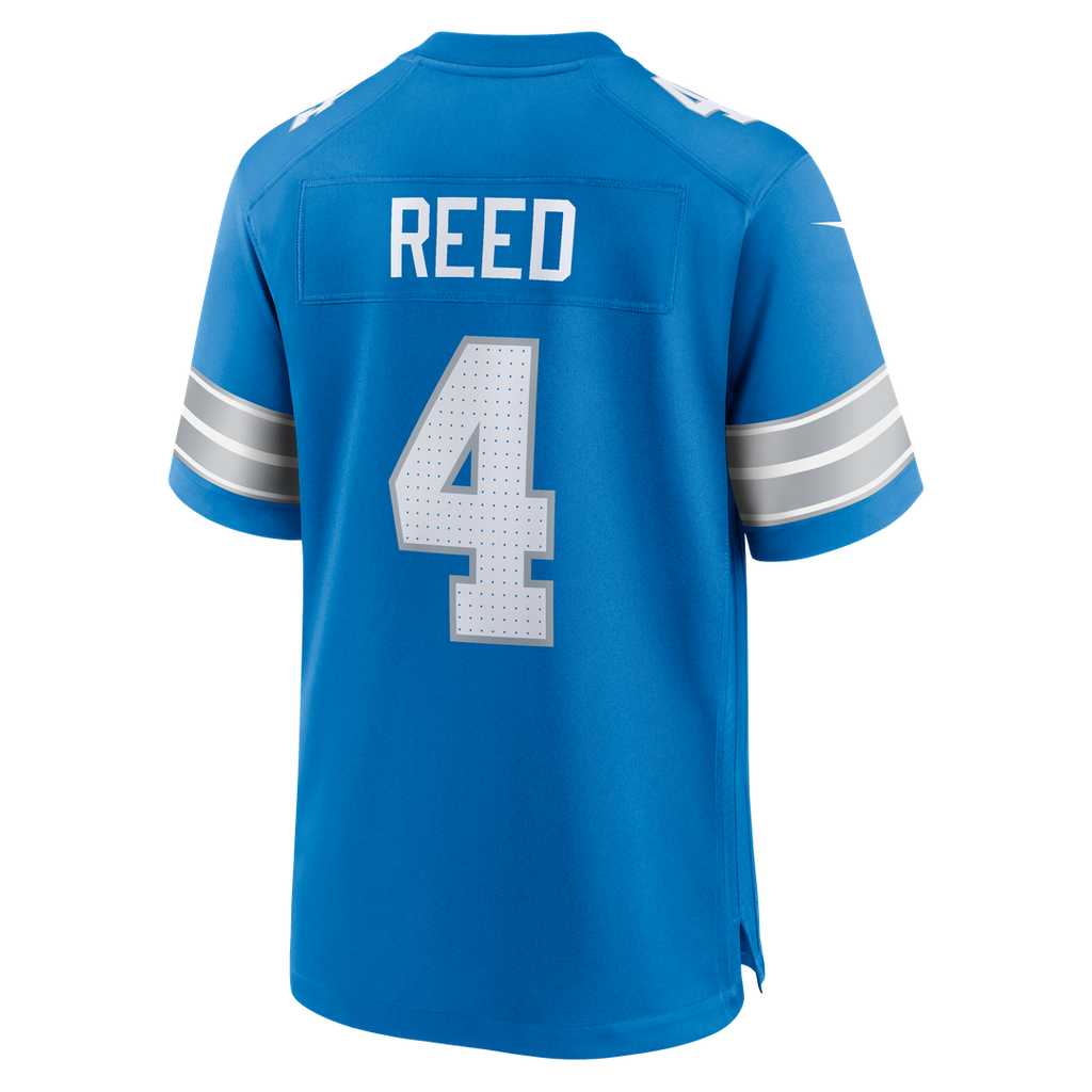 Detroit Lions D.J. Reed Nike Blue Team Game Jersey product image 3, provided for visual reference and product detail review