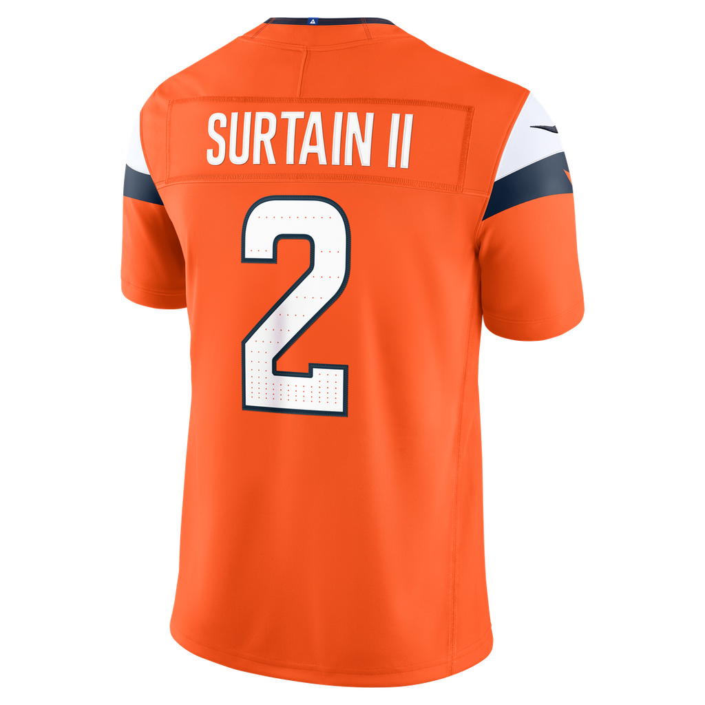 Denver Broncos Pat Surtain II Nike White Vapor F.U.S.E. Stitched Limited Jersey product image 13, provided for visual