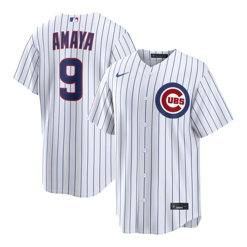 Chicago Cubs Miguel Amaya Nike White Home Replica Jersey product image 1, provided for visual reference and product detail