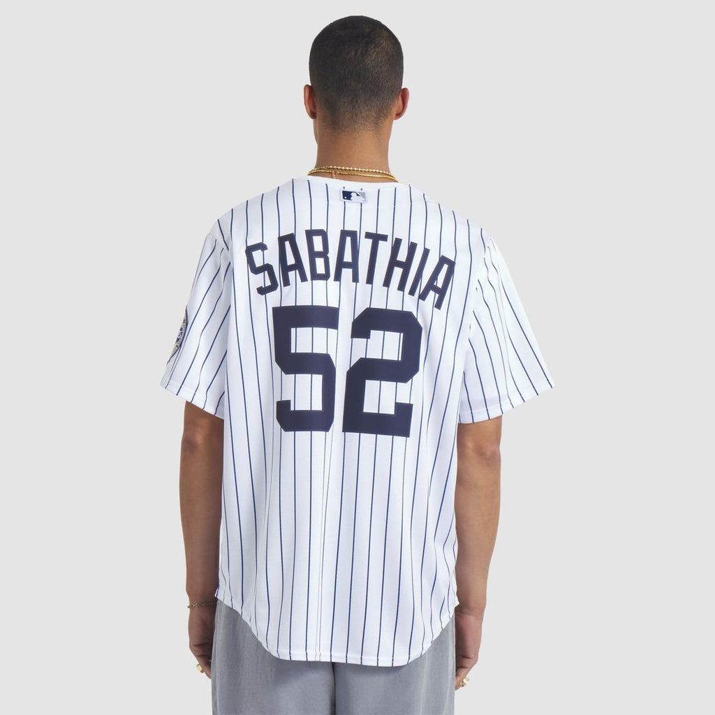 New York Yankees CC Sabathia Nike White 2025 Baseball Hall of Fame Name & Number Retired Replica Jersey product image 2,