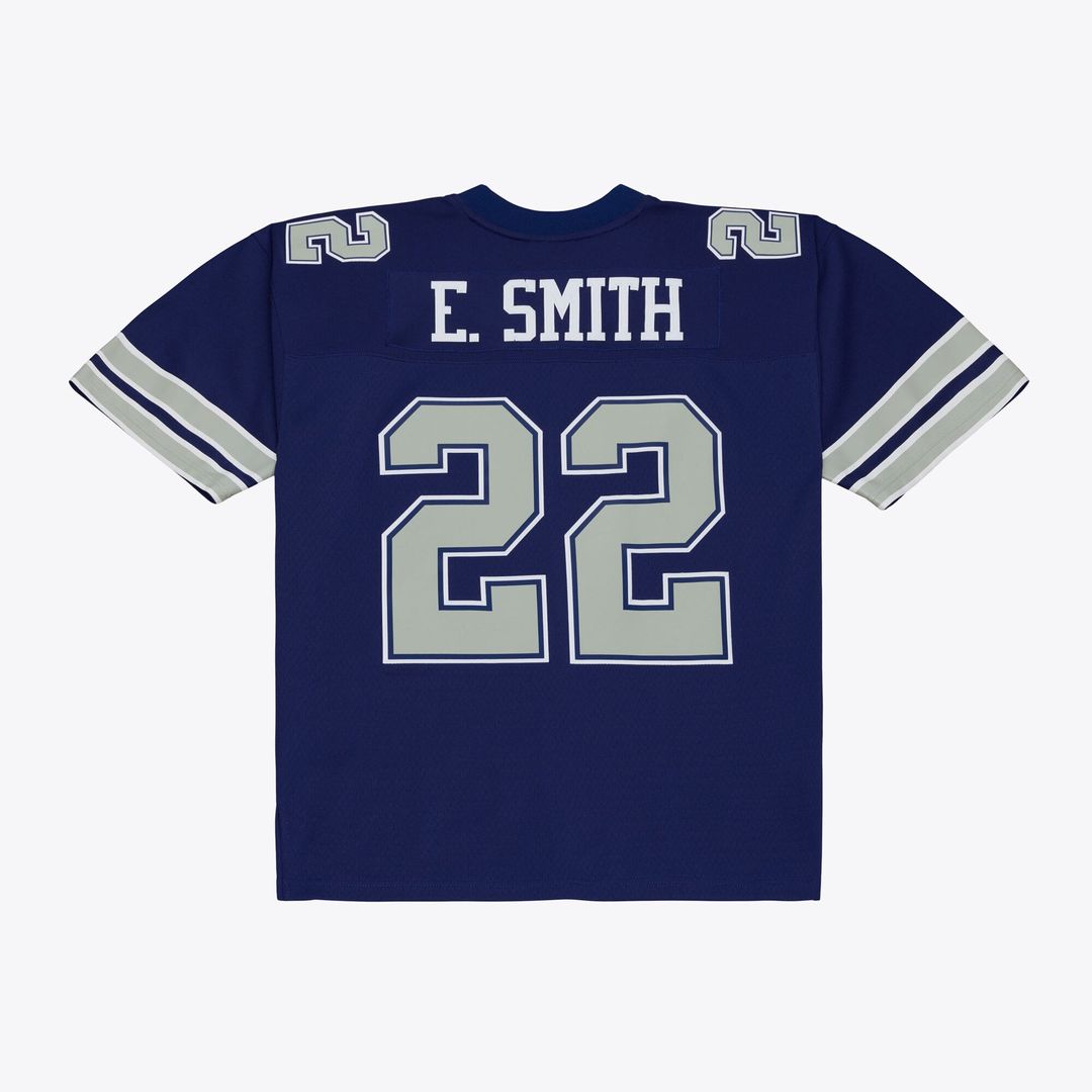 Dallas Cowboys Emmitt Smith Mitchell & Ness Navy Retired Legacy Replica Player Jersey product image 2, provided for visual