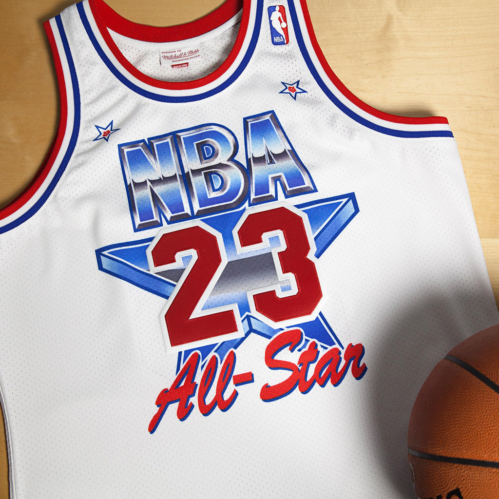 NBA All-Star East Michael Jordan 1991 Authentic Jersey by Mitchell & Ness - White product image 1, provided for visual