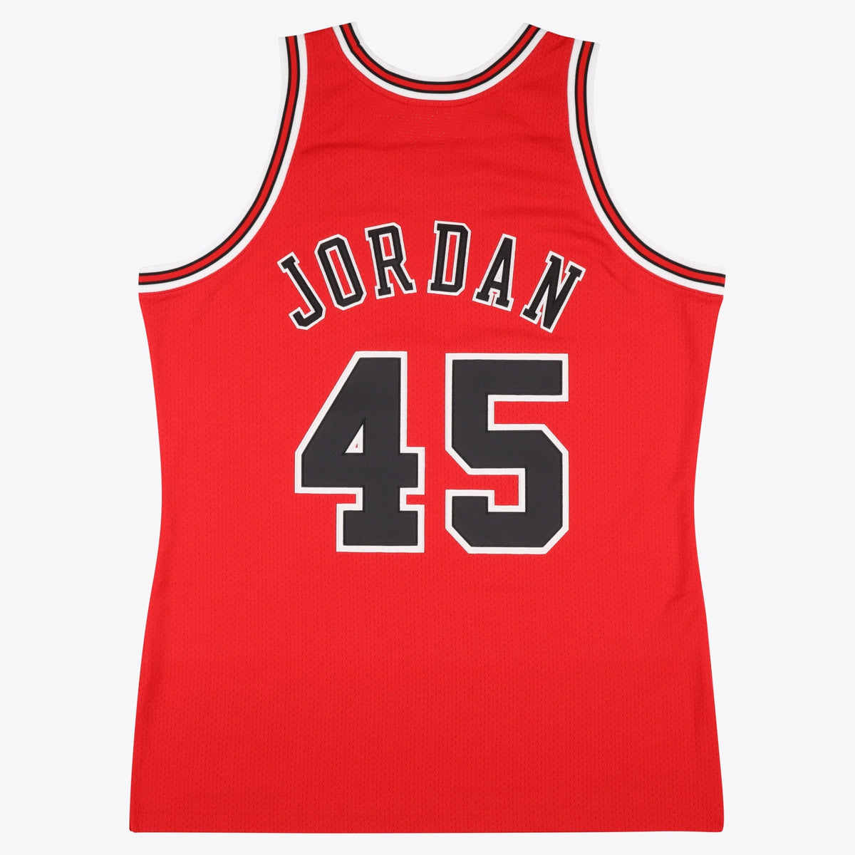 Chicago Bulls Michael Jordan 1994-95 Road 45 Authentic Jersey By Mitchell & Ness - Red product image 3, provided for visual