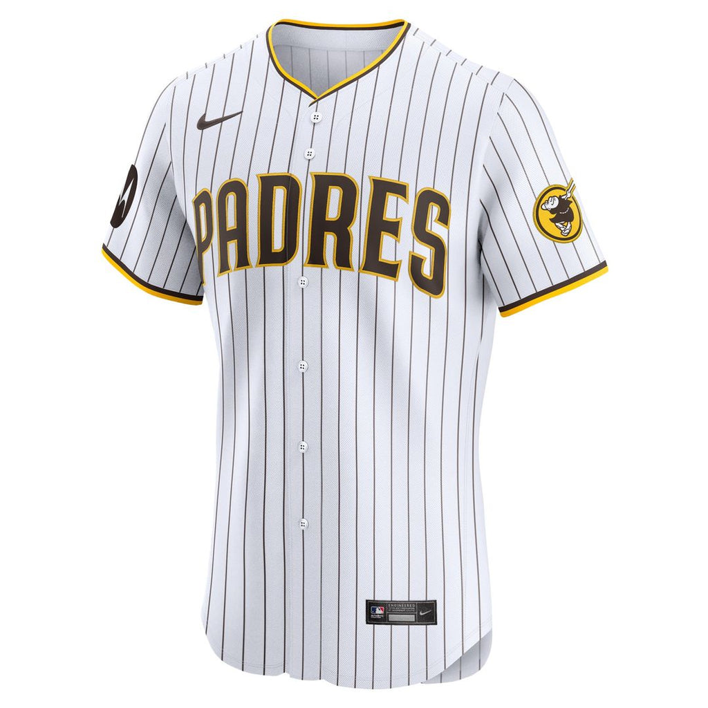 San Diego Padres Tony Fernández Nike White Home Elite Sponsor Patch Player Jersey product image 2, provided for visual