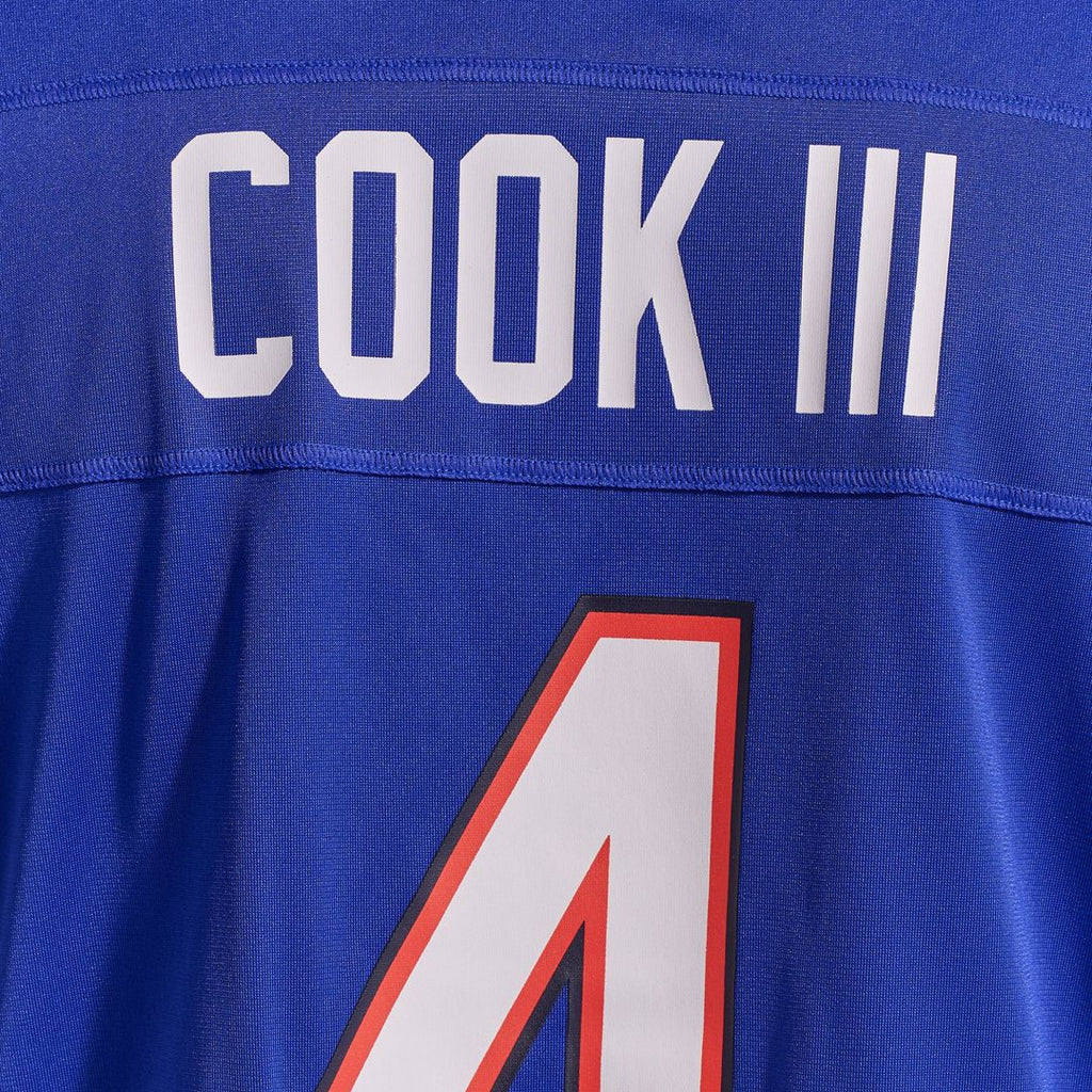 Buffalo Bills James Cook III Nike Royal Team Game Jersey product image 24, provided for visual reference and product detail