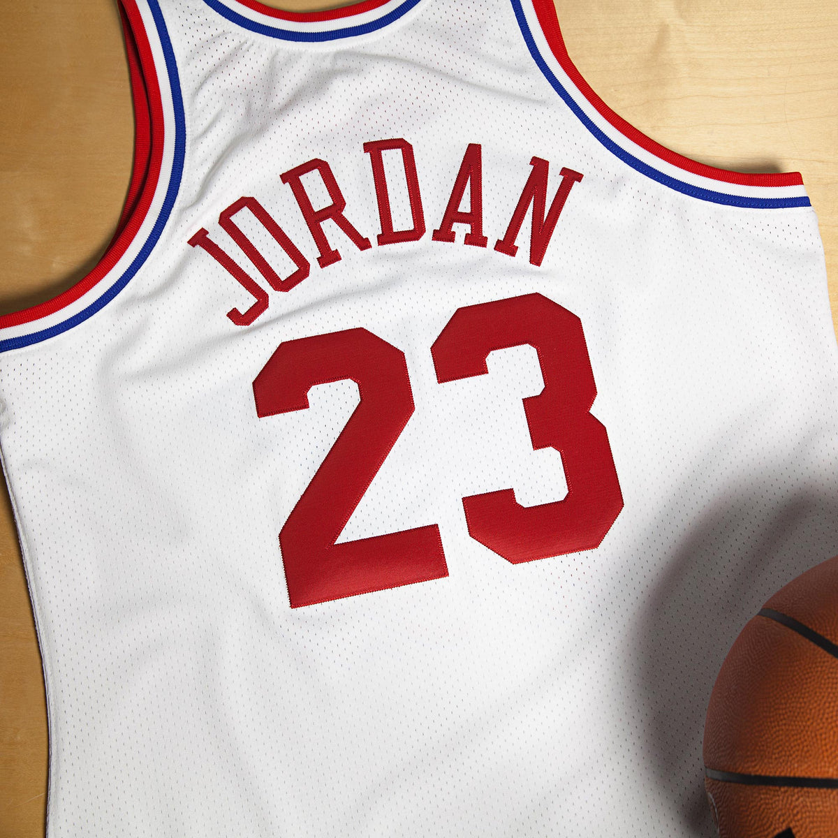 NBA All-Star East Michael Jordan 1991 Authentic Jersey by Mitchell & Ness - White product image 2, provided for visual