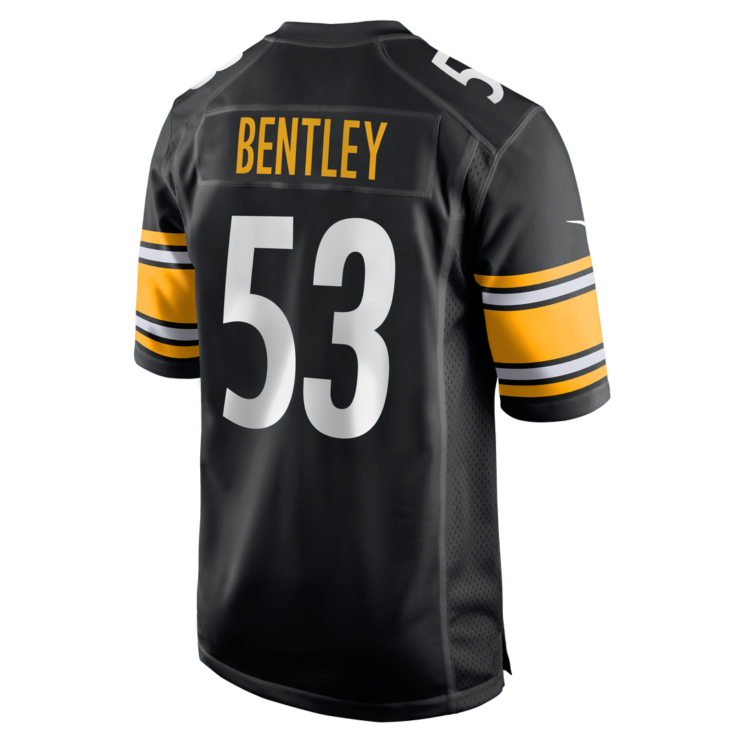 Pittsburgh Steelers JaWhaun Bentley Nike Black Team Game Jersey product image 3, provided for visual reference and product