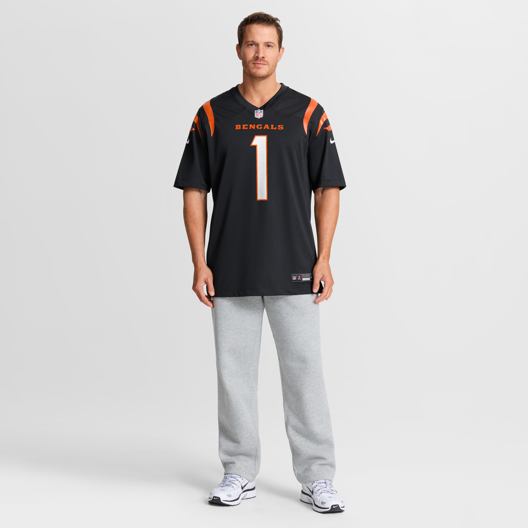 Cincinnati Bengals Ja'Marr Chase Nike Black Game Jersey product image 15, provided for visual reference and product detail