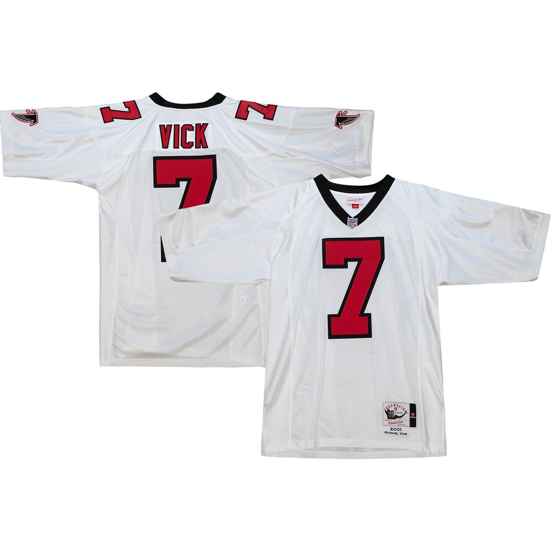 Atlanta Falcons 2003 Michael Vick Mitchell & Ness Red Authentic Throwback Retired Player Jersey product image 11, provided