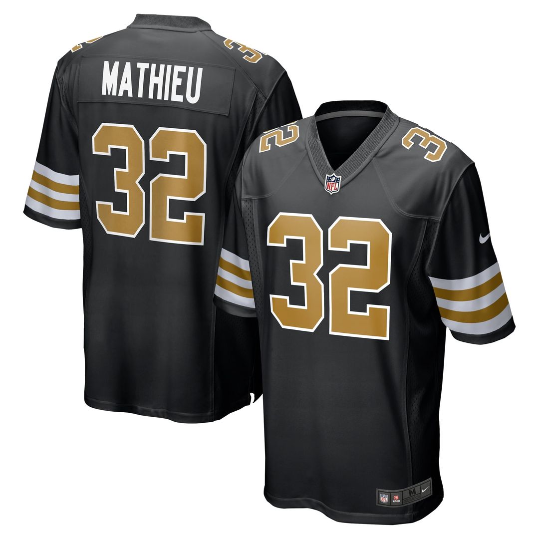 New Orleans Saints Tyrann Mathieu Nike White Alternate Game Jersey product image 7, provided for visual reference and